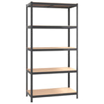 ZNTS 5-Layer Storage Shelf Anthracite Steel&Engineered Wood 152886