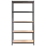 ZNTS 5-Layer Storage Shelf Anthracite Steel&Engineered Wood 152886