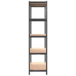 ZNTS 5-Layer Storage Shelf Anthracite Steel&Engineered Wood 152886