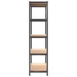 ZNTS 5-Layer Storage Shelf Anthracite Steel&Engineered Wood 152886