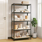 ZNTS 5-Layer Storage Shelf Anthracite Steel&Engineered Wood 152886