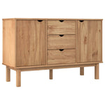 ZNTS Sideboard OTTA 113.5x43x73 cm Solid Wood Pine 348591