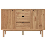 ZNTS Sideboard OTTA 113.5x43x73 cm Solid Wood Pine 348591