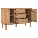 ZNTS Sideboard OTTA 113.5x43x73 cm Solid Wood Pine 348591
