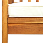 ZNTS Garden Dining Chairs 4 pcs with Cushions Solid Wood Acacia 3120444