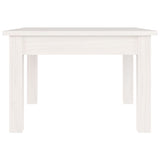 ZNTS Coffee Table White 45x45x30 cm Solid Wood Pine 814225