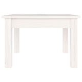 ZNTS Coffee Table White 45x45x30 cm Solid Wood Pine 814225