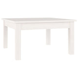 ZNTS Coffee Table White 55x55x30 cm Solid Wood Pine 814230