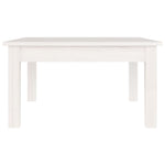ZNTS Coffee Table White 55x55x30 cm Solid Wood Pine 814230