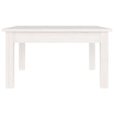 ZNTS Coffee Table White 55x55x30 cm Solid Wood Pine 814230