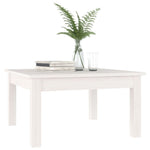 ZNTS Coffee Table White 55x55x30 cm Solid Wood Pine 814230