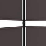 ZNTS 6-Panel Room Divider Brown 300x220 cm Fabric 350255