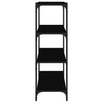 ZNTS Book Cabinet Black 60x33x100 cm Engineered Wood and Steel 819327