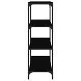ZNTS Book Cabinet Black 60x33x100 cm Engineered Wood and Steel 819327