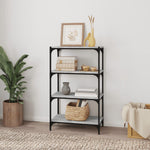 ZNTS Book Cabinet Grey Sonoma 60x33x100 cm Engineered Wood and Steel 819330