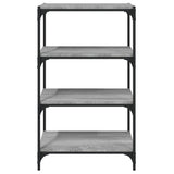 ZNTS Book Cabinet Grey Sonoma 60x33x100 cm Engineered Wood and Steel 819330