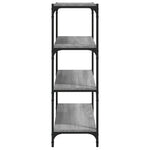 ZNTS Book Cabinet Grey Sonoma 60x33x100 cm Engineered Wood and Steel 819330