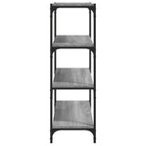 ZNTS Book Cabinet Grey Sonoma 60x33x100 cm Engineered Wood and Steel 819330