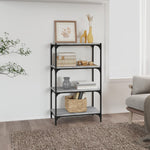 ZNTS Book Cabinet Grey Sonoma 60x33x100 cm Engineered Wood and Steel 819330