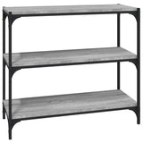 ZNTS Book Cabinet Grey Sonoma 80x33x70.5 cm Engineered Wood and Steel 819340