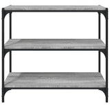 ZNTS Book Cabinet Grey Sonoma 80x33x70.5 cm Engineered Wood and Steel 819340