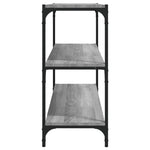 ZNTS Book Cabinet Grey Sonoma 80x33x70.5 cm Engineered Wood and Steel 819340