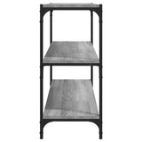 ZNTS Book Cabinet Grey Sonoma 80x33x70.5 cm Engineered Wood and Steel 819340