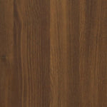 ZNTS Book Cabinet Brown Oak 100x33x100 cm Engineered Wood and Steel 819361