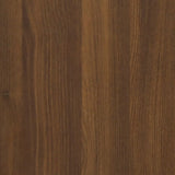 ZNTS Book Cabinet Brown Oak 100x33x100 cm Engineered Wood and Steel 819361