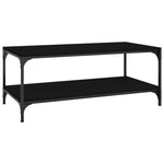 ZNTS Coffee Table Black 80x50x40 cm Engineered Wood 819367