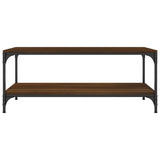 ZNTS Coffee Table Brown Oak 80x50x40 cm Engineered Wood 819371
