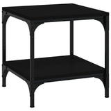 ZNTS Side Tables 2 pcs Black 40x40x40 cm Engineered Wood 819378