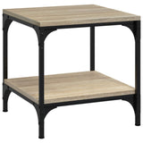 ZNTS Side Tables 2 pcs Sonoma Oak 40x40x40 cm Engineered Wood 819380