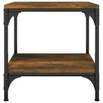 ZNTS Side Tables 2 pcs Smoked Oak 40x40x40 cm Engineered Wood 819382