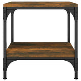 ZNTS Side Tables 2 pcs Smoked Oak 40x40x40 cm Engineered Wood 819382