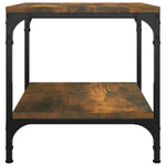 ZNTS Side Tables 2 pcs Smoked Oak 40x40x40 cm Engineered Wood 819382