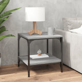 ZNTS Side Tables 2 pcs Grey Sonoma 40x40x40 cm Engineered Wood 819384