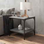 ZNTS Side Tables 2 pcs Grey Sonoma 40x40x40 cm Engineered Wood 819384