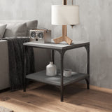 ZNTS Side Tables 2 pcs Grey Sonoma 40x40x40 cm Engineered Wood 819384
