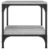 ZNTS Side Tables 2 pcs Grey Sonoma 40x40x40 cm Engineered Wood 819384