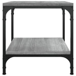 ZNTS Side Tables 2 pcs Grey Sonoma 40x40x40 cm Engineered Wood 819384