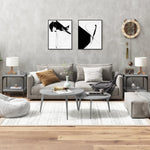 ZNTS Side Tables 2 pcs Grey Sonoma 40x40x40 cm Engineered Wood 819384