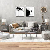 ZNTS Side Tables 2 pcs Grey Sonoma 40x40x40 cm Engineered Wood 819384