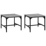ZNTS Side Tables 2 pcs Grey Sonoma 40x40x35 cm Engineered Wood 819409