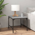 ZNTS Side Tables 2 pcs Grey Sonoma 40x40x35 cm Engineered Wood 819409