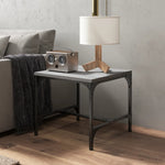 ZNTS Side Tables 2 pcs Grey Sonoma 40x40x35 cm Engineered Wood 819409