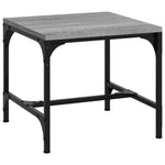 ZNTS Side Tables 2 pcs Grey Sonoma 40x40x35 cm Engineered Wood 819409