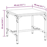 ZNTS Side Tables 2 pcs Grey Sonoma 40x40x35 cm Engineered Wood 819409