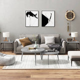 ZNTS Side Tables 2 pcs Grey Sonoma 40x40x35 cm Engineered Wood 819409