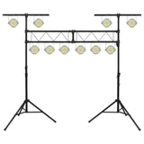 ZNTS Light Stand Black 338x115x cm Steel 70179